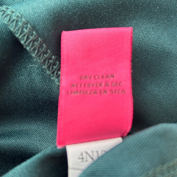 Betsey Johnson Green Velvet Plus Dress 16W - Picture 4 of 6